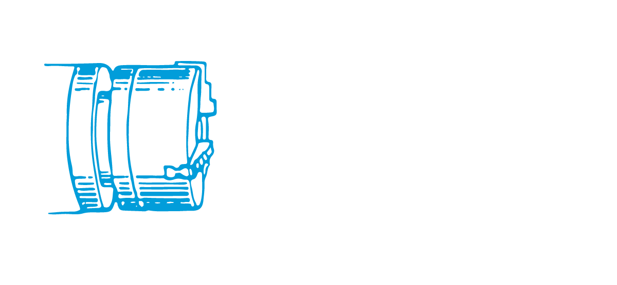 HTS CNC Fertigung Logo blau mit weißer Schrift